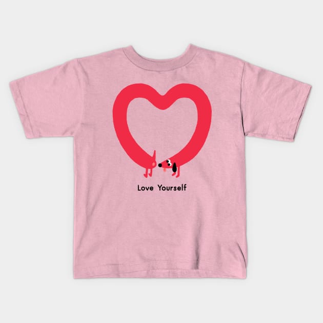 Love Yourself Kids T-Shirt by Mauro Gatti Art